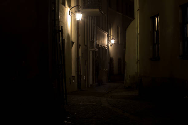 istock Lublin at night, the old town 1137585919