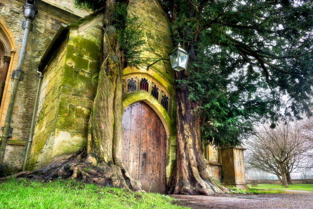 North Door of St Edward’s Church, Stow-on the Wold, Cotswolds, UK