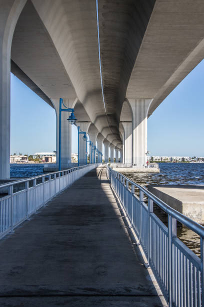 istock Walkway under the Roosevelt Bridge on a sunny day 1137588965