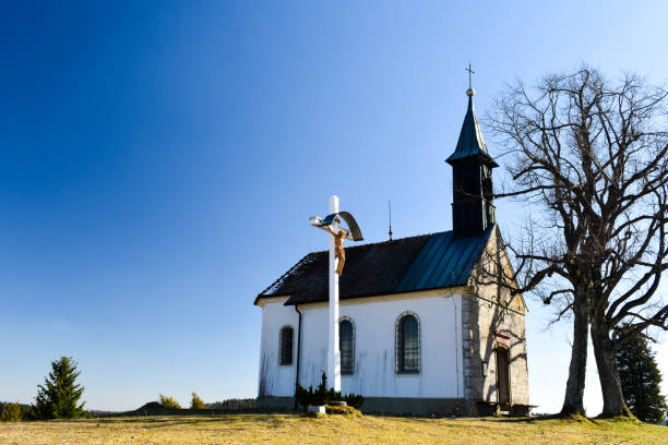 istock St. Wolfgang's chapel in Obernheim, Germany. 1137591970