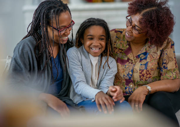 istock Three Generations Of Girls 1137592057