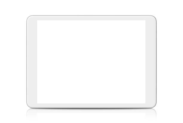 tablette numérique (avec chemins intérieurs et extérieurs) - digital tablet blank touch screen equipment photos et images de collection