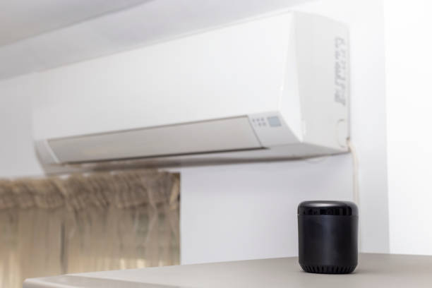 istock Voice activated home assistant for air conditioner 1137595952