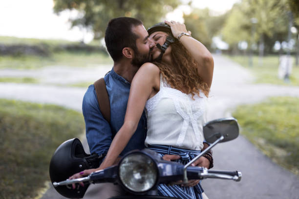 istock Kisses on motorbike 1137596285