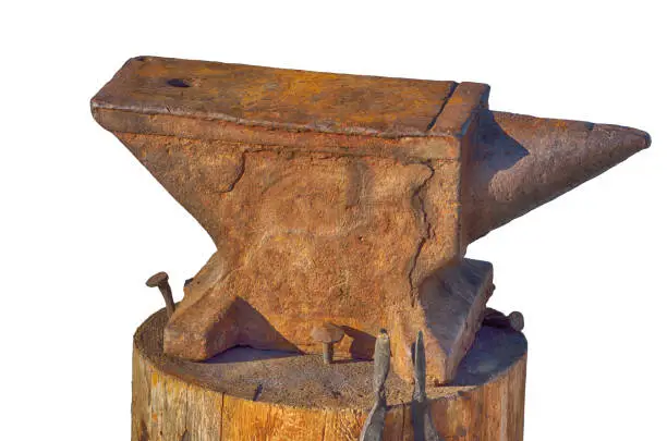 The anvil is a blacksmith's tool.Designed for steel forging.