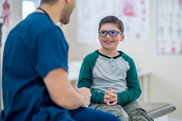 istock Boy Meeting Doctor 1137601467