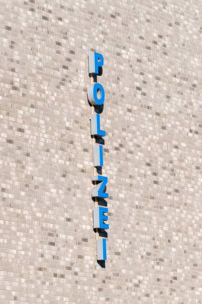 istock Polizei sign at German Police station. 1137603041