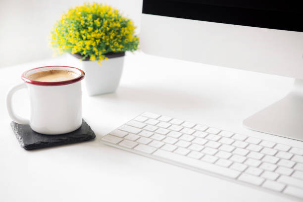 istock Place of work. Office desk 1137606924