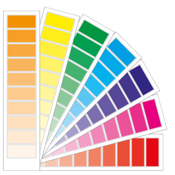Color guide chart, part 2 vector art illustration