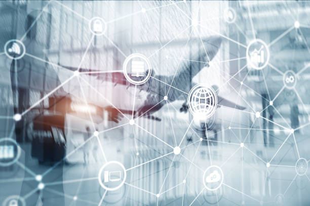 istock ICT - information and telecommunication technology and IOT - internet of things concepts. Diagrams with icons on server room backgrounds. 1137608262