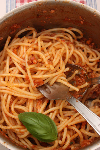 istock Spaghetti Bolognese sauce in preparation 1137608681