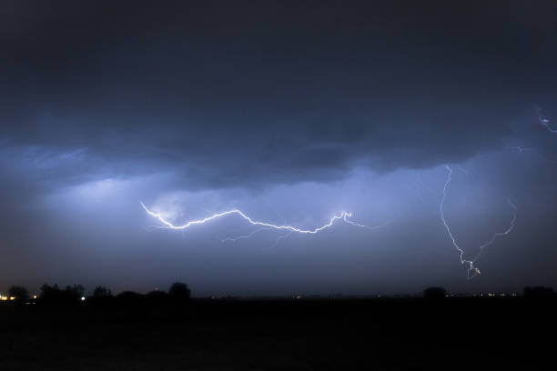istock Lightning discharges over the dutch countryside. 1137610171
