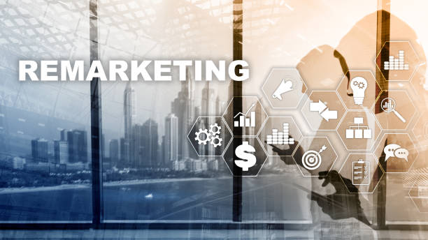istock Remarketing Business Technology. Internet and network concept. Mixed media. Financial concept on blurred background. 1137610254