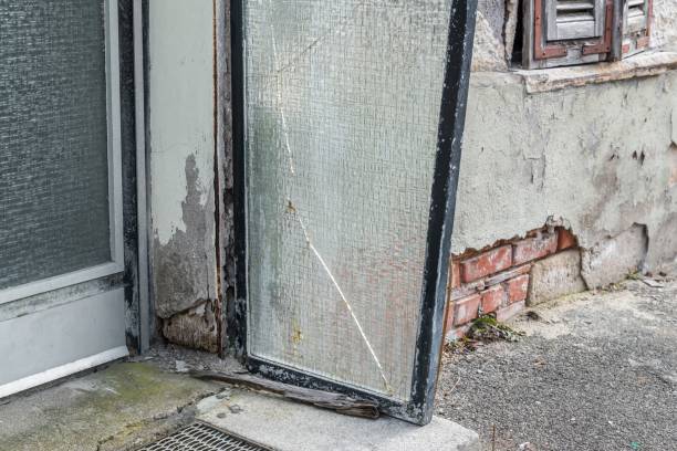istock Old window with closed wooden shutters, Germany 1137611352