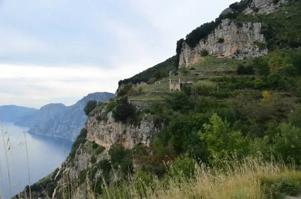 Gorgeous rolling hills found along the Amalfi Coast in Italy.