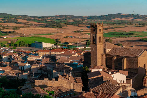 istock Curch's Bell Tower Overlooking the town 1137614662
