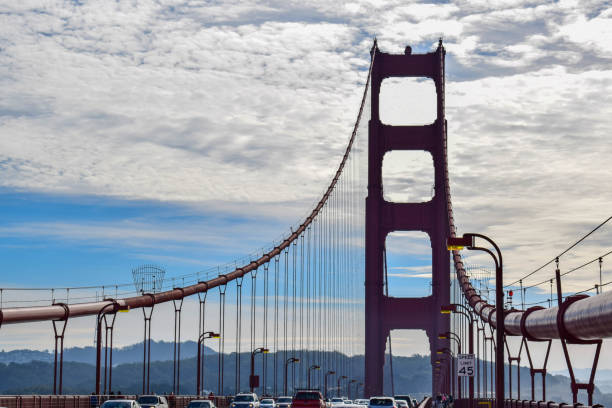 istock Golden Gate Bridge Suspension Cables and South Tower Silhouette 1137617511