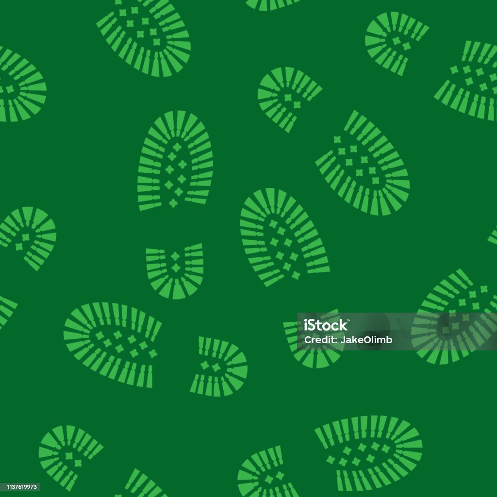Boot Print Track Pattern Boot Print Pattern 2 Stock Illustration - Download Image Now - Pattern ...