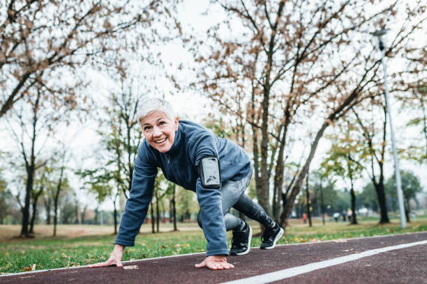istock Mature Woman Preparing for Workout 1137622818