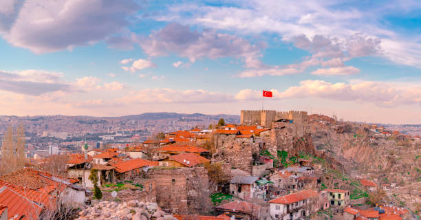 View of Citadel of Ankara, Ankara, Turkey View of Citadel of Ankara, Ankara, Turkey ankara turkey photos stock pictures, royalty-free photos & images