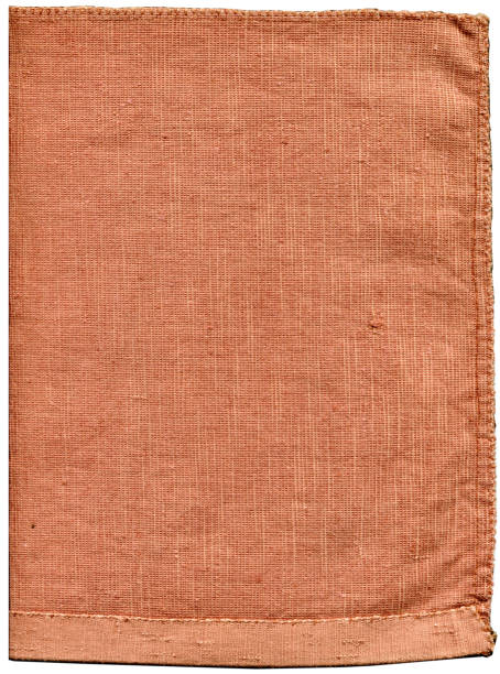 istock Old cotton fabric, red color surface 1137625160