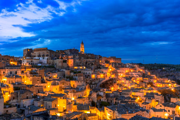 istock Matera, Basilicata, Italy: Overview of the old town - Sassi di Matera 1137626607