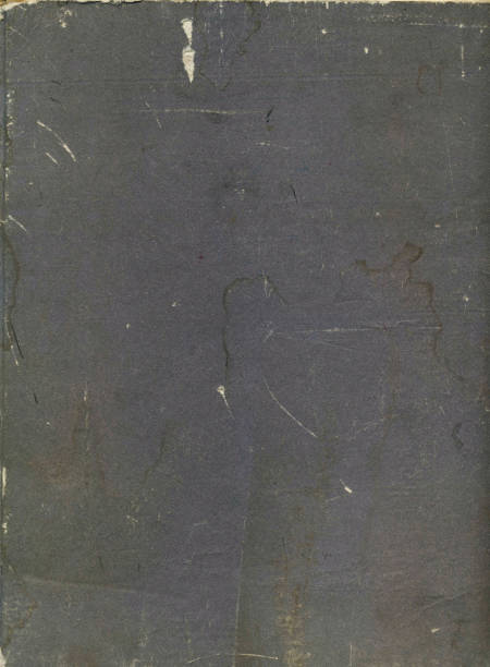 istock Blank old book cover canvas background. Vintage texture weathered fabric background. 1137635696
