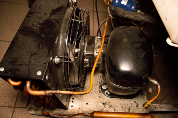istock refrigerator repair - equipment and tools of a specialist in work 1137636434