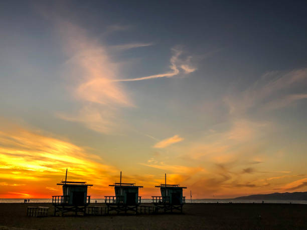 istock Sunset over Pacific Ocean in Los Angeles, CA 1137636514