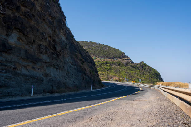 istock Curving Coastal Ocean Scenic Asphalt Road 1137641794