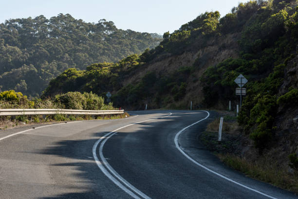 istock Curving Coastal Ocean Scenic Asphalt Road 1137641798