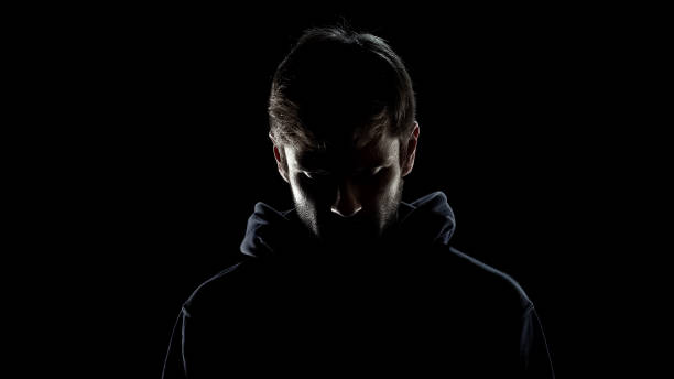 istock Former criminal feeling guilty, regret on serious male face, guy making decision 1137646353