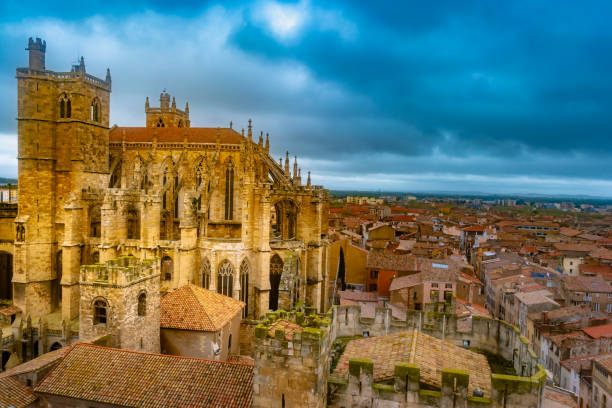 Cathedral of Narbonne, city in the south of France. Gothic Cathedral of Narbonne, city in the south of France. narbonne stock pictures, royalty-free photos & images