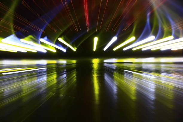 istock Stage lighting effect in the dark, close-up pictures 1137650719