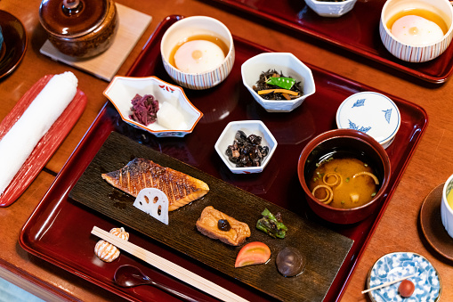 Japanese kaiseki-ryori - traditional multi-course Japanese dinner
