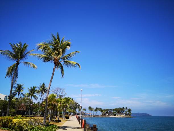 istock Calm sea shore on sunny day. 1137658116