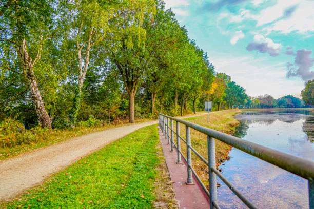 istock Landscape view on a river in Germany 1137659296