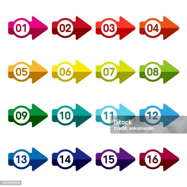 Arrow Set Vector Set Of Design Elements Stock Illustration - Download ...