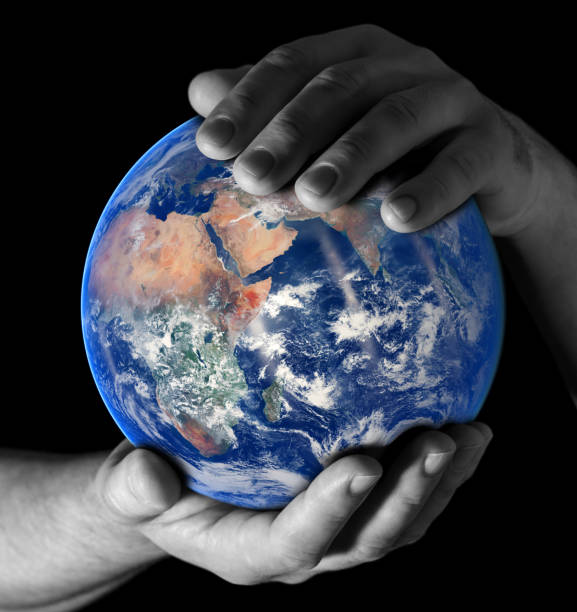 istock Earth in my hands - East view 1137683320
