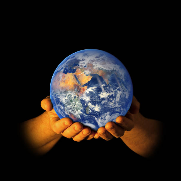 istock Earth in my hands - East view 1137683367