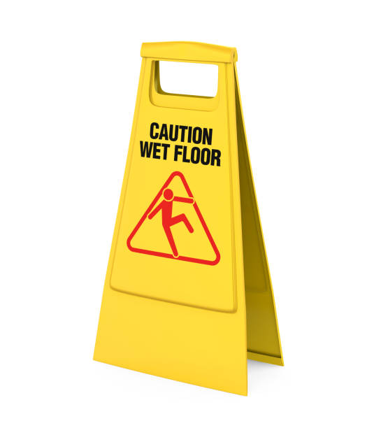 istock Wet Floor Sign Isolated 1137687972