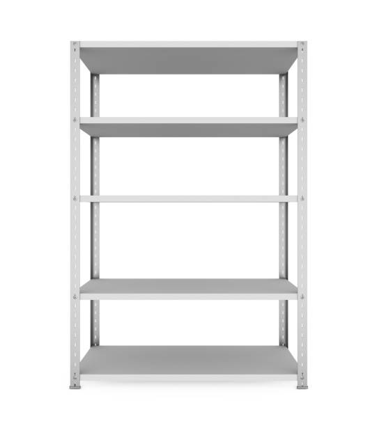 istock Metal Rack Shelves Isolated 1137688229