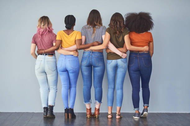 Every Woman Needs Another Woman Whos Got Her Back Stock Photo - Download  Image Now - Women, Only Women, Jeans - iStock