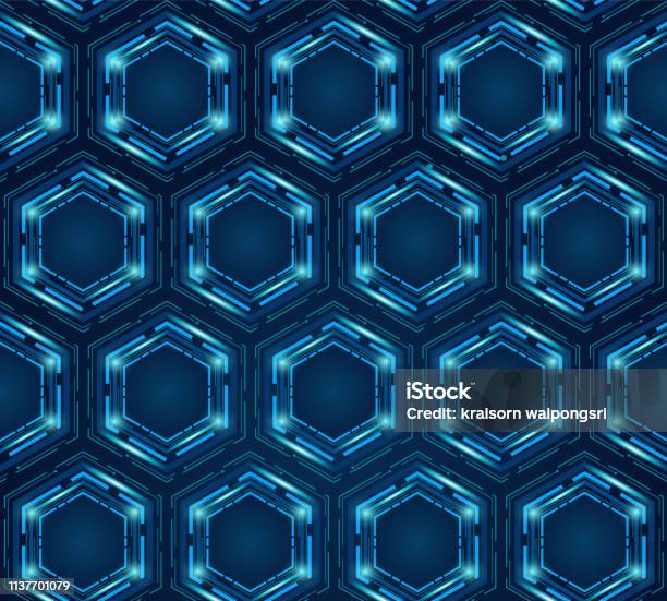 Futuristic Fun Pattern Vector Seamless Futuristic Technology Pattern Stock Illustration ...
