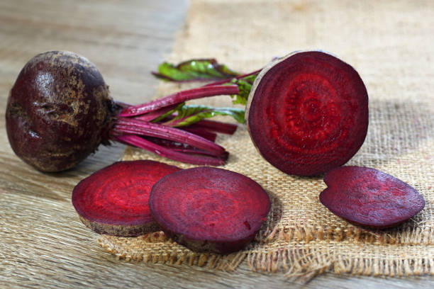 istock slices of beetroot on burlap background 1137701825