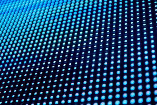 istock Abstract blue digital monitor 1137703096