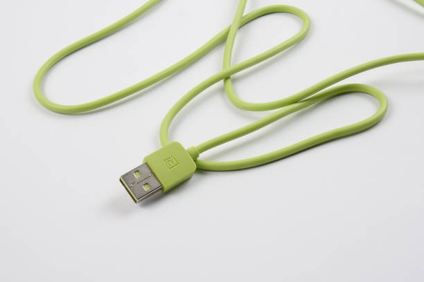 istock Close-Up Of Usb Cable Over White Background 1137706940