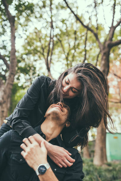 istock Couple in love hugging 1137708304