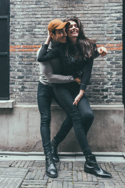 istock Fashionable happy couple 1137710371