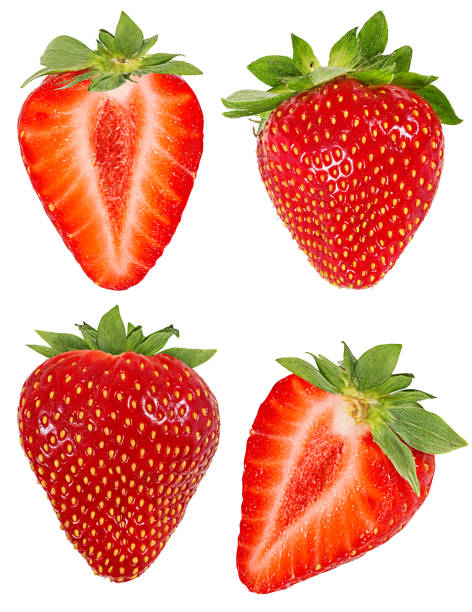 istock Strawberry isolated on white background with clipping path 1137721901